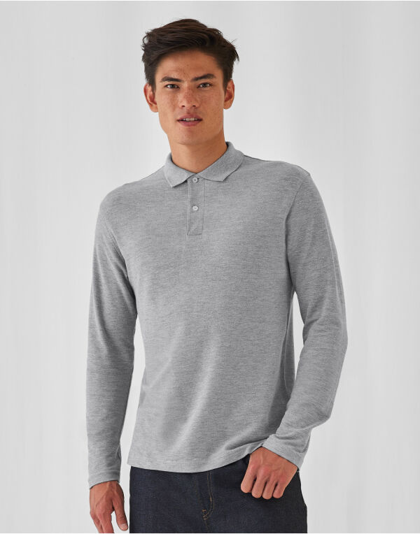 ID-001 Mens Long Sleeve Polo