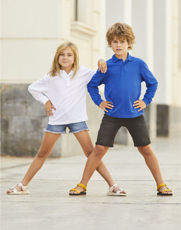 Kids 65/35 L/Sleeve Polo