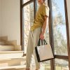 Printers Midi Jute bag