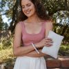 Canvas Wristlet Pouch