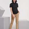 Ladies Short Sleeve Tailored Oxford Shirt