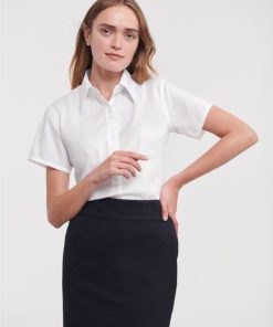Ladies Short Sleeve Tailored Ultimate Non-Iron Shirt