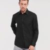Mens Long Sleeve Tailored Oxford Shirt