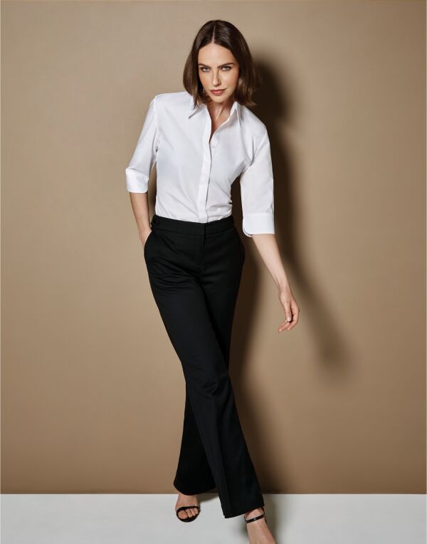 Tailored Fit 3/4 Sleeve Continental Blouse