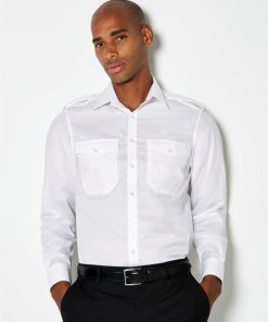 Tailored Fit Long Sleeved Pilot Shirt