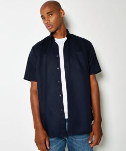 Classic Fit Short Sleeve Workwear Oxford Shirt