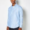 Slim Fit Long Sleeve Workwear Oxford Shirt_x000D_
