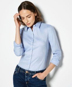 Tailored Fit Long Sleeve Stretch Oxford Shirt