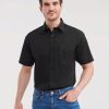 Mens Short Sleeve Classic Polycotton Poplin Shirt