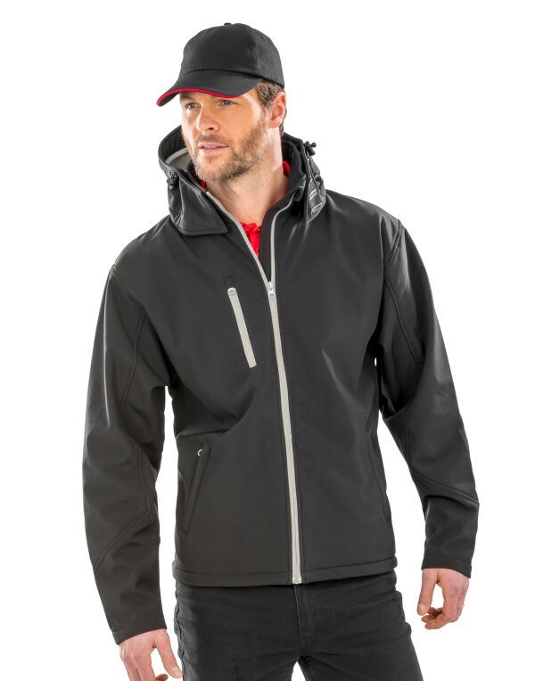 Mens TX Performance Hooded Softshell Jacket 