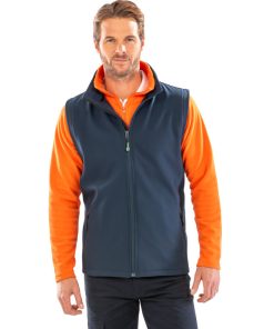 Mens Printable Softshell Bodywarmer with Recycled Fleece Inner