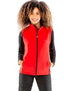 Ladies Printable Softshell Bodywarmer with Recycled Fleece Inner