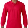 Premium Cotton Adult Long Sleeve Double Pique Polo