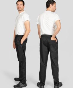 Unisex Elasticated Black Trouser