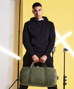 Vintage Canvas Barrel Bag
