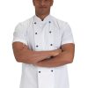 Removable Stud Short Sleeve Chefs Jacket