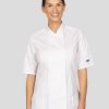 Ladies Short Sleeve Fitted Chefs Jacket