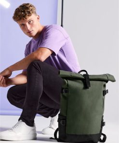 Block Roll-Top Backpack
