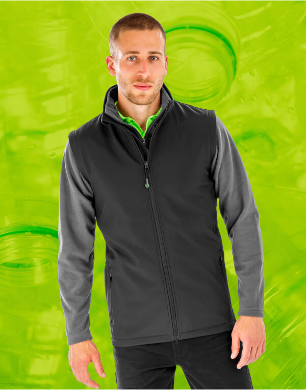 Mens Recycled 2-Layer Printable Softshell Bodywarmer