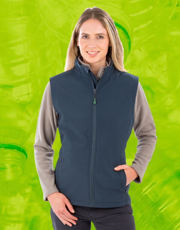 Ladies Recycled 2-Layer Printable Softshell Bodywarmer
