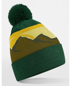 Mountain Peaks Pom Pom Beanie
