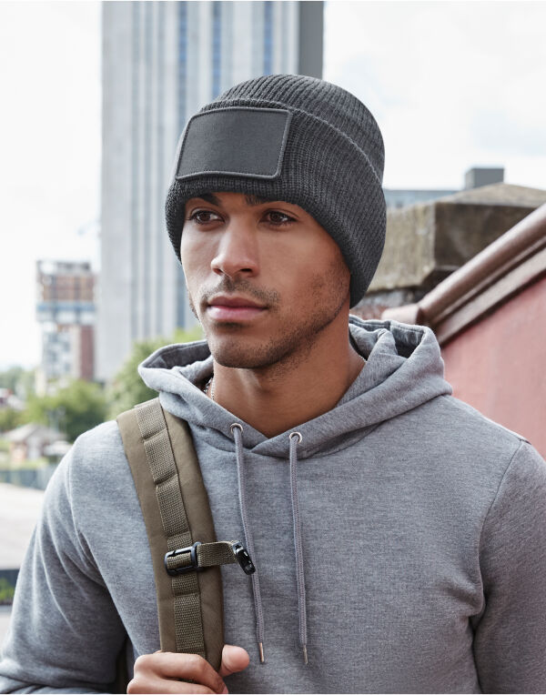 Removable Patch Thinsuate Beanie