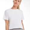 Womens Organic Cropped Heavy T