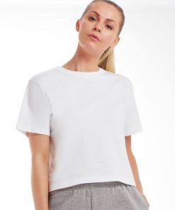 Womens Organic Cropped Heavy T
