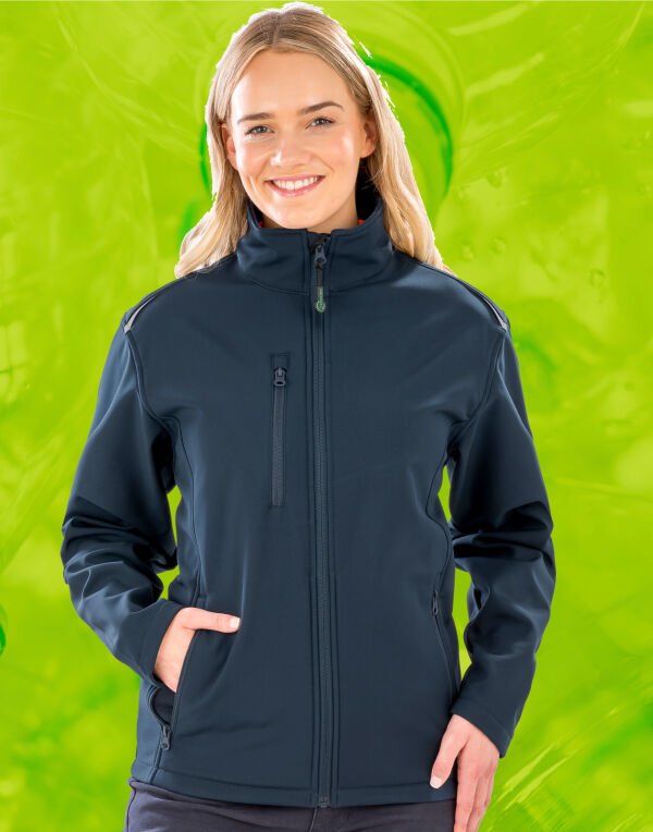 Womens Recycled 3-Layer Printable Softshell Jacket