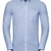 Mens Long Sleeve Tailored Button-Down Oxford Shirt