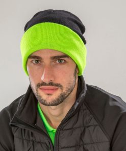 Recycled Black Compass Beanie