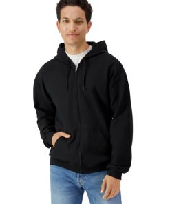 Softstyle Midweight Fleece Adult Full Zip Hooded Sweatshirt