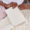 Striped Organic Cotton Accessory Pouch