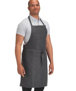 Cross Dyed Denim Bib Apron