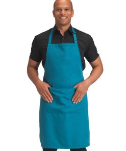 Recycled Bib Apron With Pocket _x000D_
