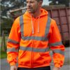 Hi-Vis Zipped Hoodie