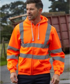 Hi-Vis Zipped Hoodie