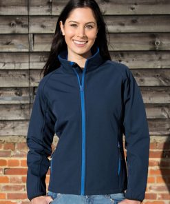 Ladies Printable Softshell Jacket with Recycled Inner Fleece