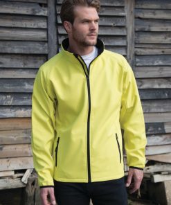 Mens Printable Softshell Jacket with Recycled Inner Fleece