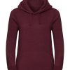 Ladies Authentic Melange Hooded Sweat