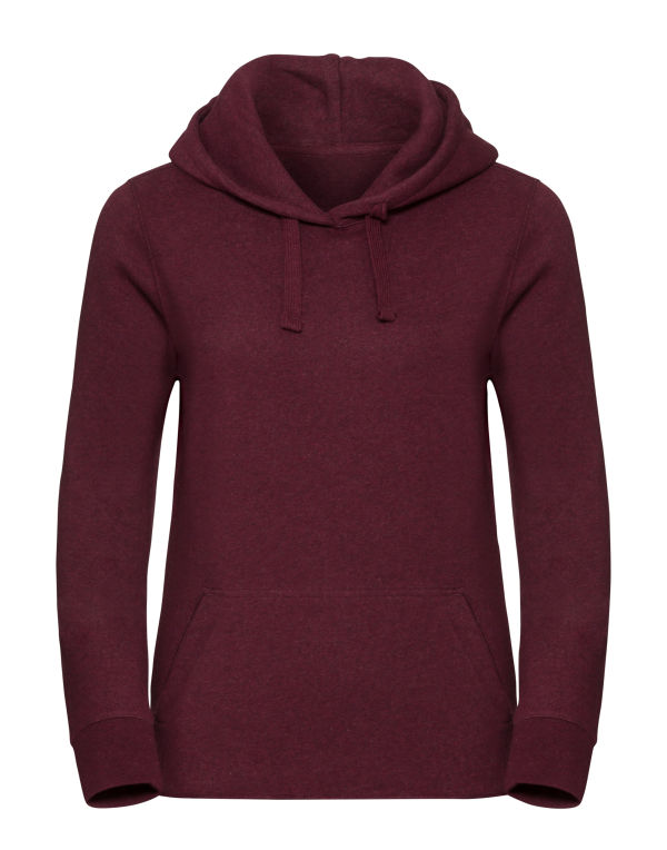 Ladies Authentic Melange Hooded Sweat