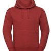 Mens Authentic Melange Hooded Sweat
