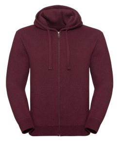 Mens Authentic Melange Zipped Hood Sweat