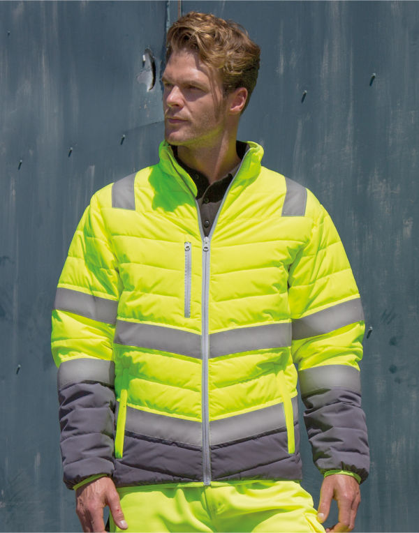 Mens Soft Padded Safety Jacket