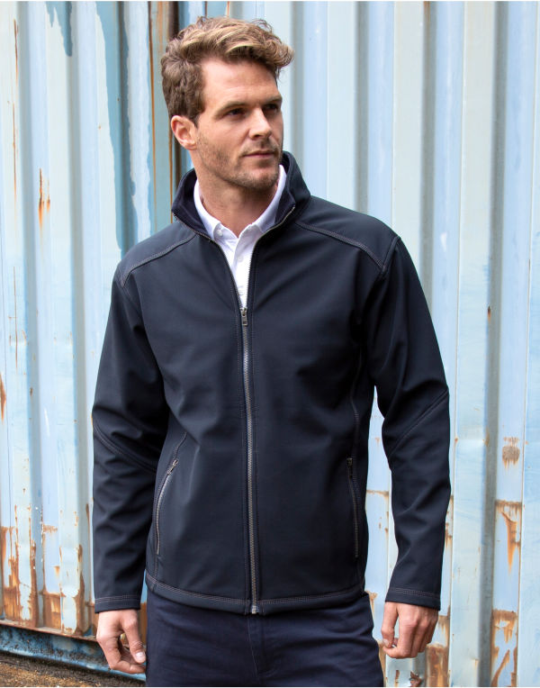 Mens Treble Stitch Softshell