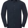 Mens Long Sleeve Tailored Contrast Ultimate Stretch ShirtÂ 