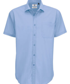 Mens Smart Short Sleeve Poplin Shirt